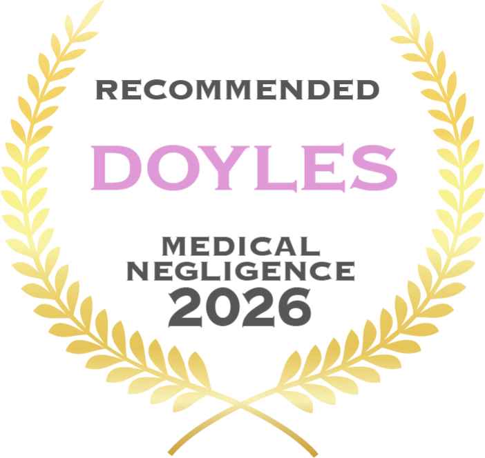Doyles Guide Recommended badge for Medical Negligence 2026