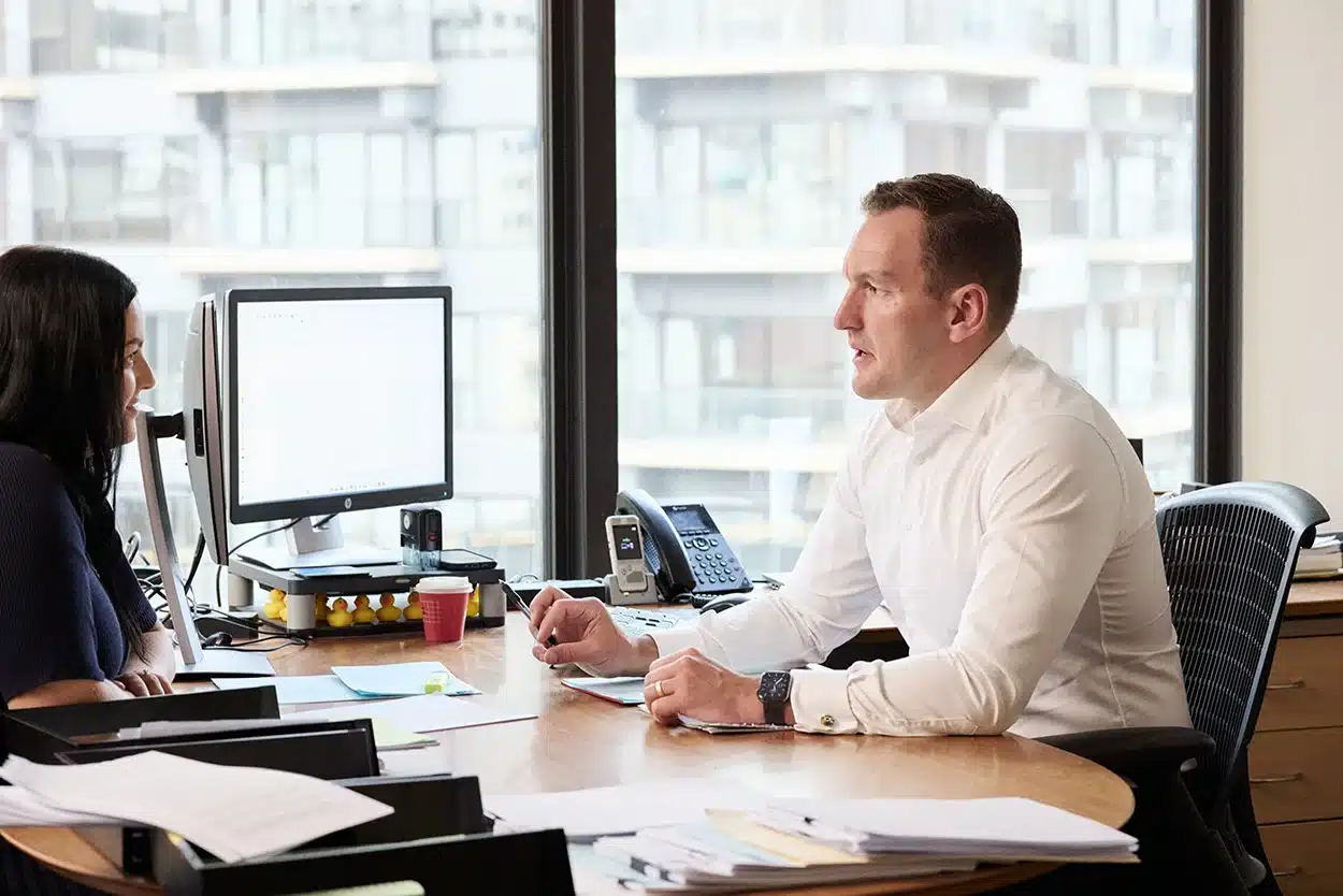 Michael at Desk