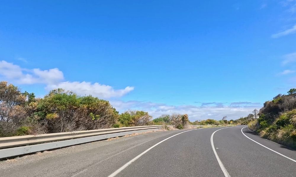 Open Victorian highway with guardrails, symbolising a TAC claim for road accident compensation