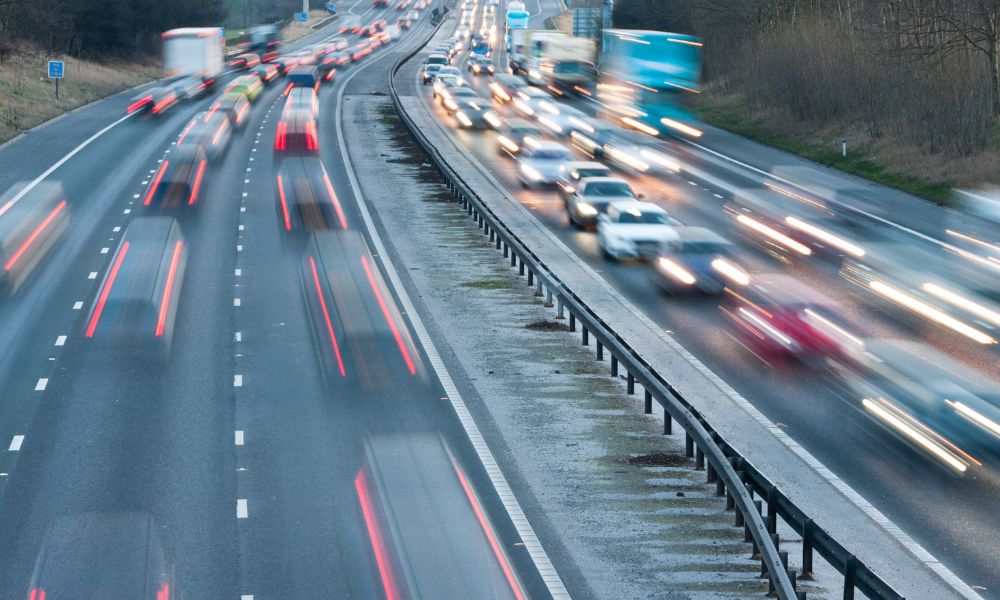 Busy Victorian motorway